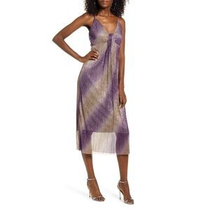 NWT ✨ NORDSTROM Ombré Purple Midi Formal Dress